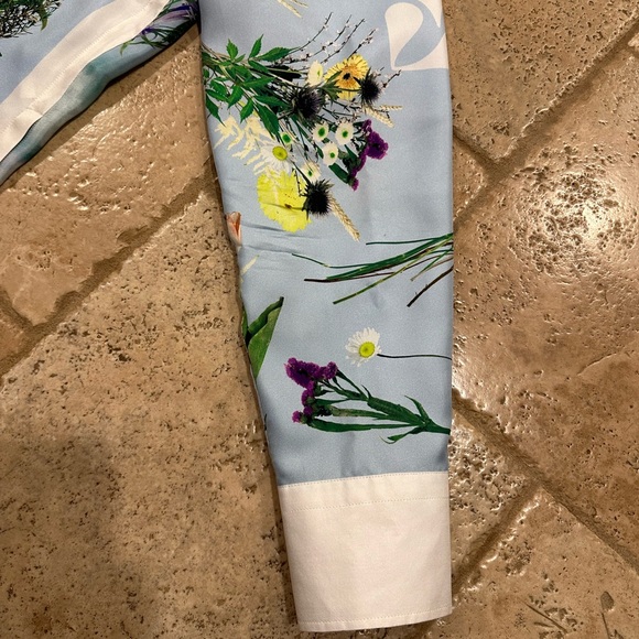 Louis Vuitton Virgil Abloh Light Blue Floral Silk SS20 Button Up Shirt - Picture 4 of 16